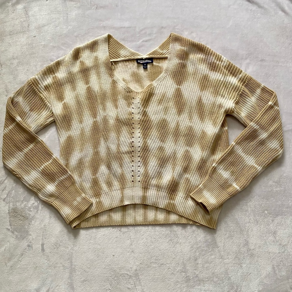 🌸 Tie Dye Ribbed Sweater